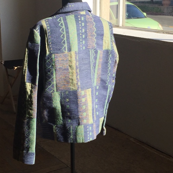 Perry winkle and sage textured jacket - Picture 6 of 6